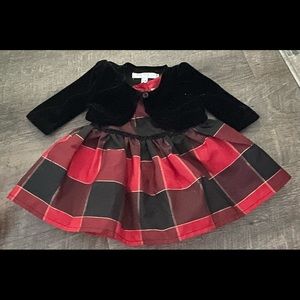 Infant Christmas dress & Cardigan
